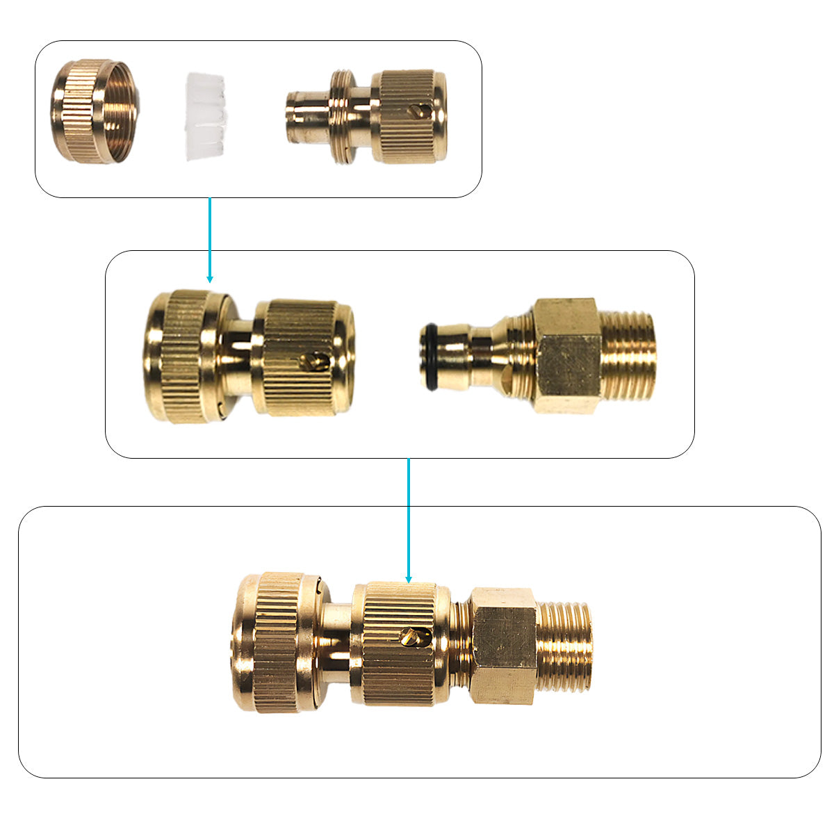 Recoverfun Hose Brass Connector