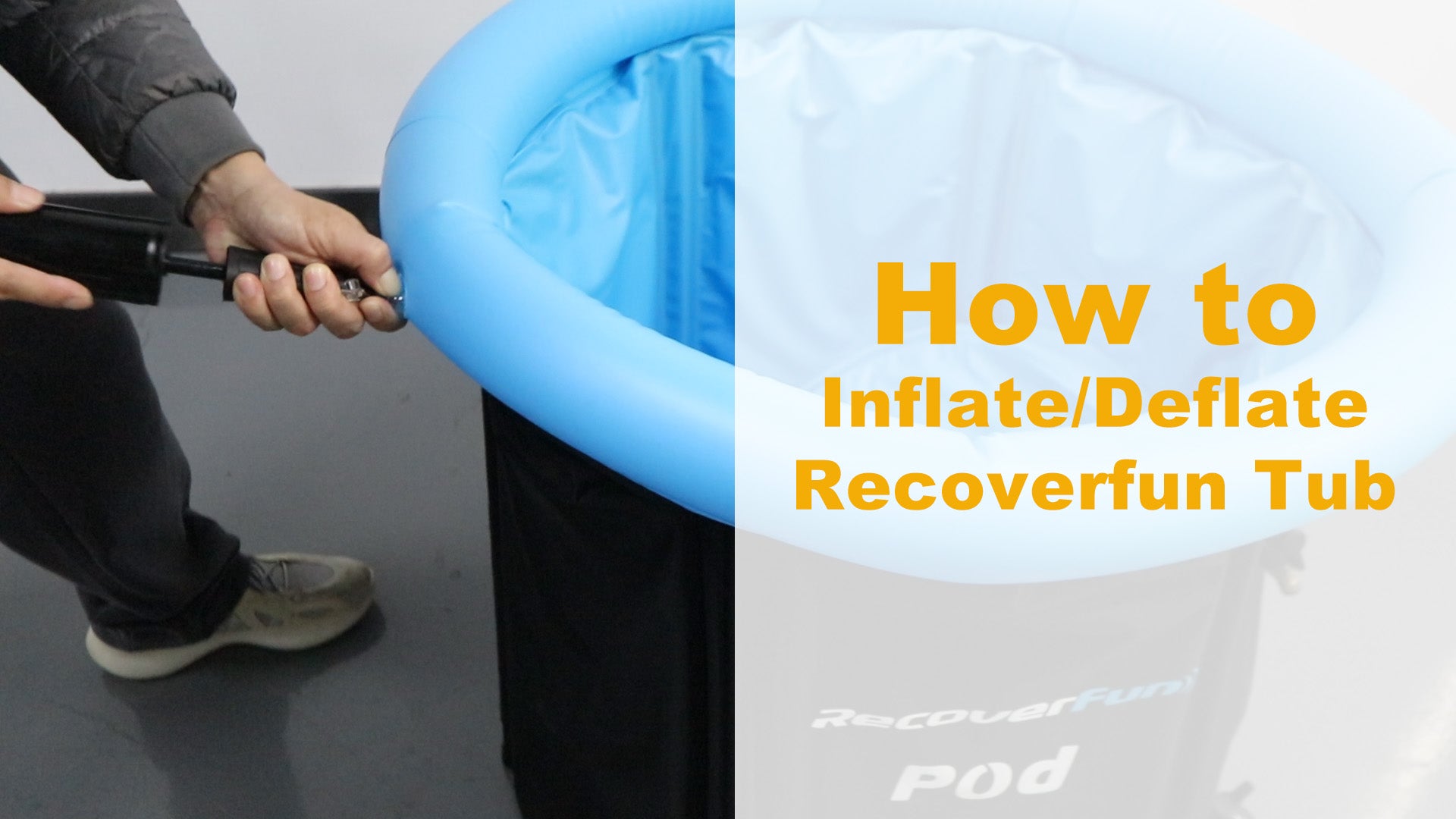 Load video: How to Inflate / Deflate Recoverfun Tub