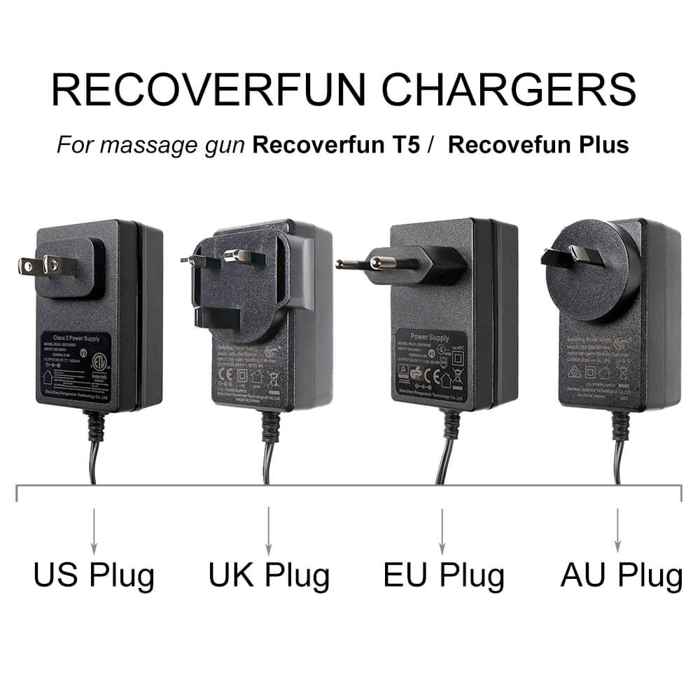 Recoverfun massage gun chargers